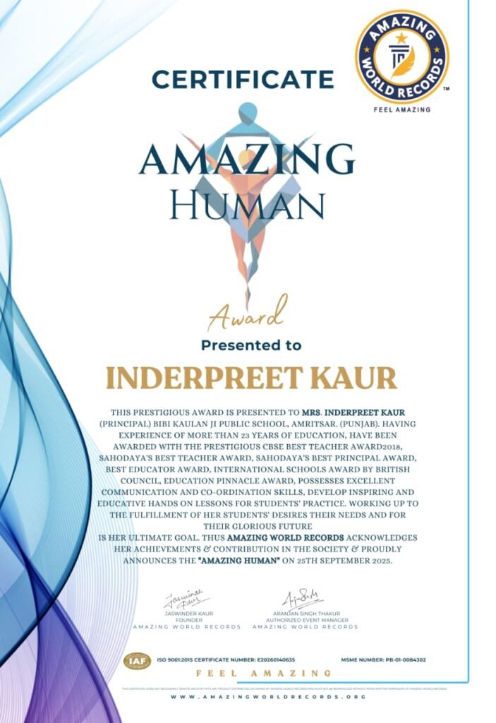 Amazing Human Award